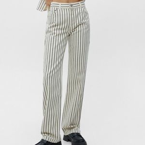 SOLD Pull&bear striped straight leg trousers / jeans